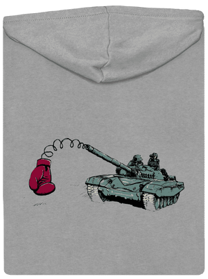 Tank pánska mikina na zips Light Melange