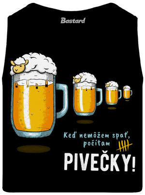 Pivečka pánske tielko Black