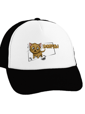 Mačací horoskop: Škorpion šiltovka truckerka Black cap