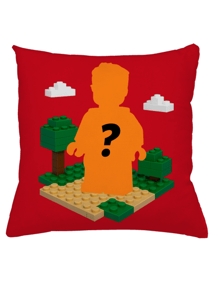 Lego z vlastnej fotky vankúš Red