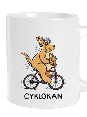 Cyklokan veľký hrnček White