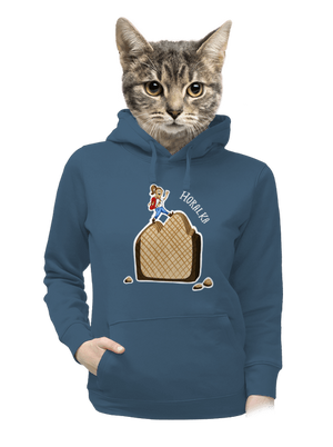 dámska mikina klokanka