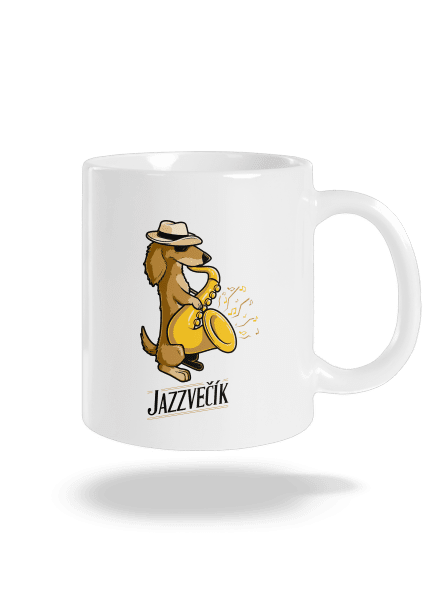 Jazzvečík klasický hrnček White