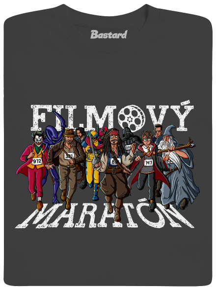 Filmový maratón pánske dlhý rukáv Dark Grey