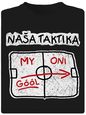 Naša taktika detské športové tričko Black