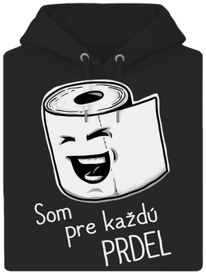 Prdel unisex mikina premium Dark Black