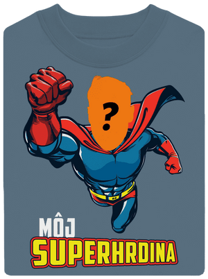 Môj superhrdina unisex mikina bez kapucne Nordic Blue