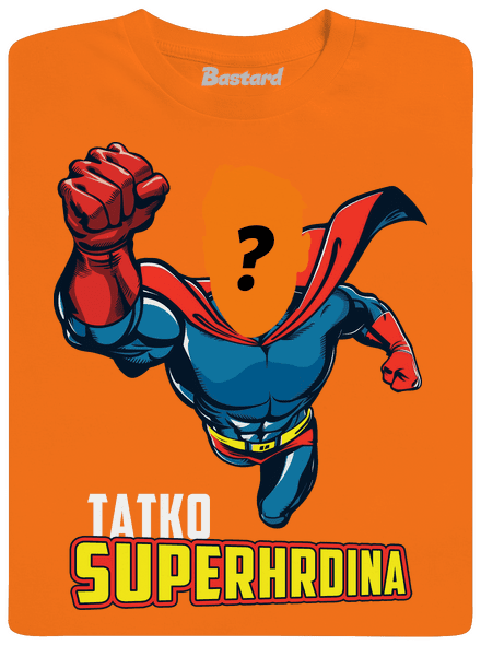 Tatko superhrdina detské tričko Orange