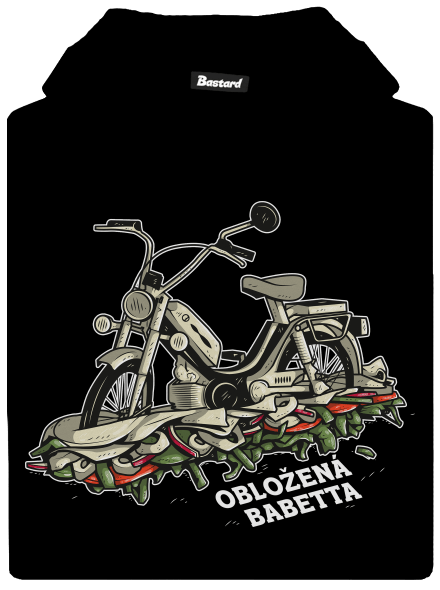 Obložená Babetta detská mikina klokanka Black