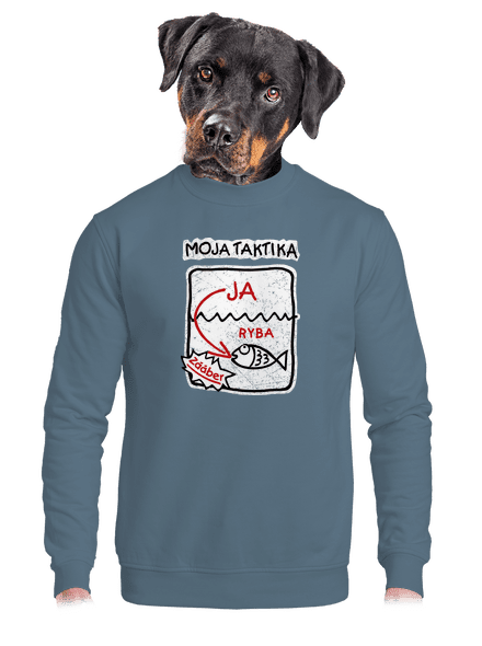 Rybárska taktika unisex mikina bez kapucne Nordic Blue