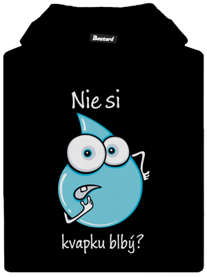 Nie si kvapku blbý detská mikina klokanka Black