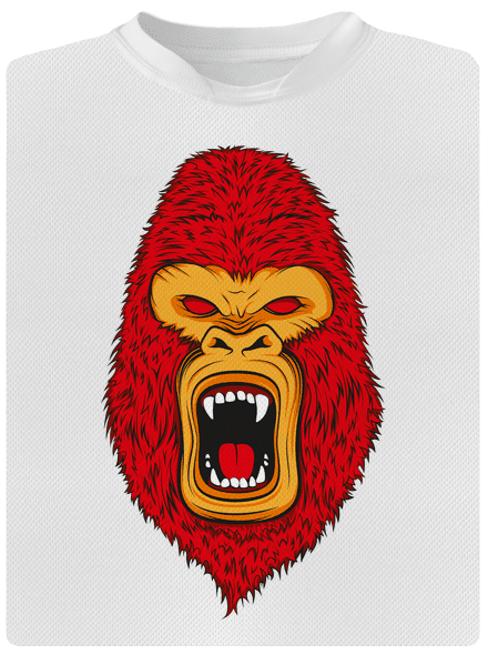 Gorilla face detské športové tričko White