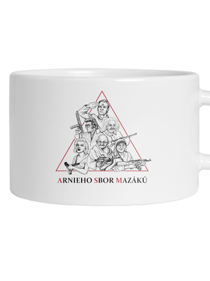 Arnieho sbor mazáků hrnček makronka White
