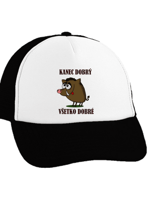Kanec dobrý šiltovka truckerka Black cap