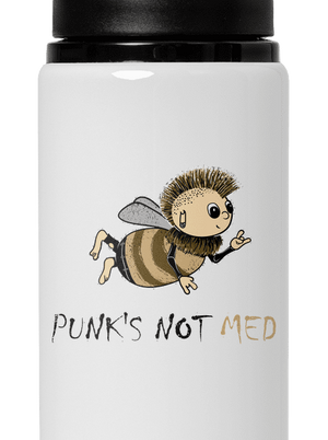 Punks Not Med flaša na vodu White