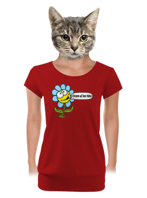 Chcem už len teba dámske tričko s lemom Red Mal