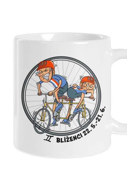 Cyklistický horoskop: Blíženci klasický hrnček White