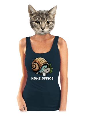 Slimákov home office dámske tielko klasické Navy