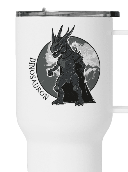 Dinosauron termohrnček White