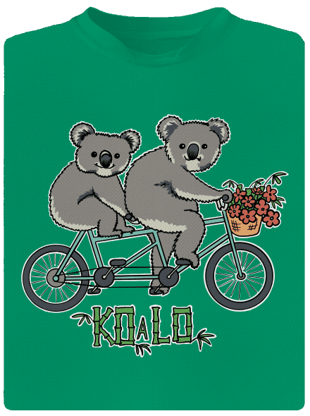 Koalo detské športové tričko Kelly Green Mal