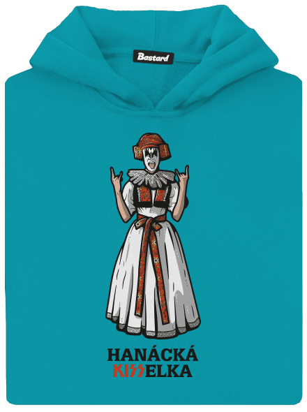 Hanácká Kisselka detská mikina klokanka Hawaiian Blue