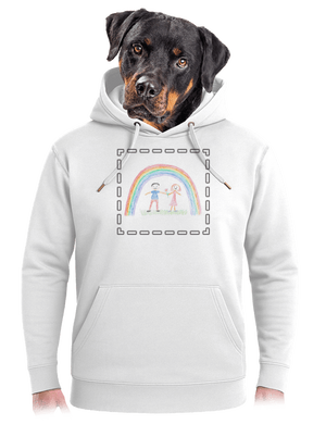 Detské kresby - Nahraj vlastnú unisex mikina premium Snowwhite