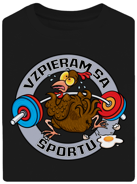 Vzpieram sa sportu unisex tričko oversized Black