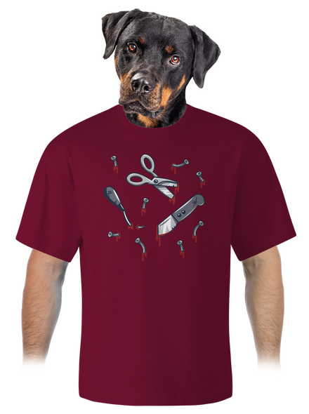 Halloween náradie unisex tričko oversized Garnet