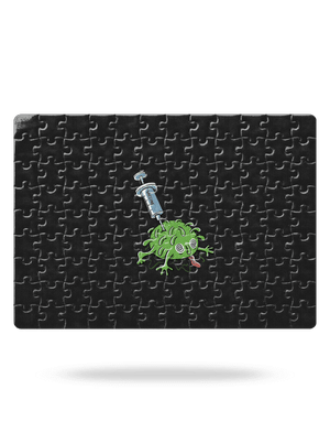 Zapichnutý covid puzzle White