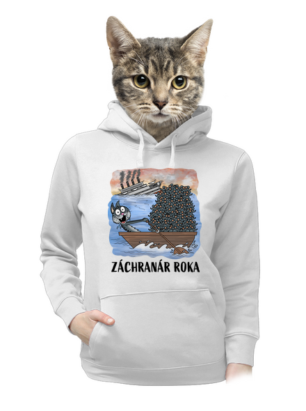 Záchranár roka dámska mikina klokanka White