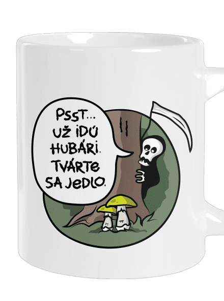 Muchotrávky zelené veľký hrnček White