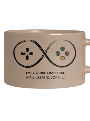 Hrajem znova hrnček makronka Brown Macaron