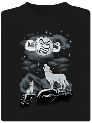 Vlčia ária pánske športové tričko Black