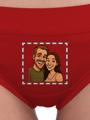 Karikatúra z vlastnej fotky dámske nohavičky Red Mal