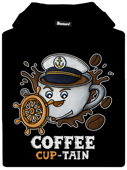 Coffee Cup-tain detská mikina klokanka Black