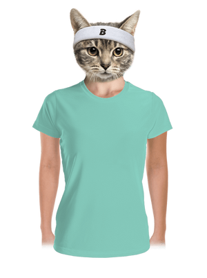 Bez potlače dámske športové tričko Mint Mal