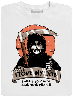 I love my job pánske dlhý rukáv White