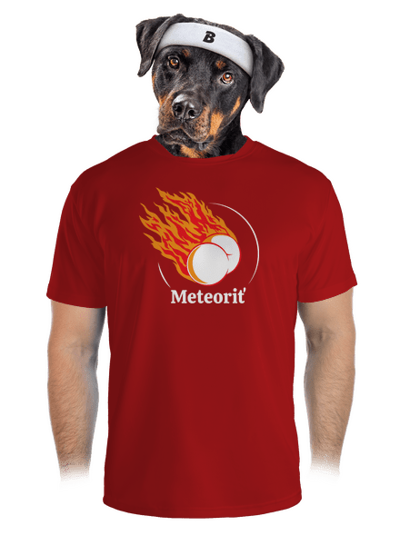 Meteoriť pánske športové tričko Red Mal