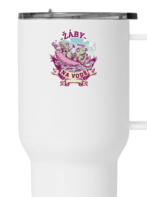 Žaby na vode termohrnček White