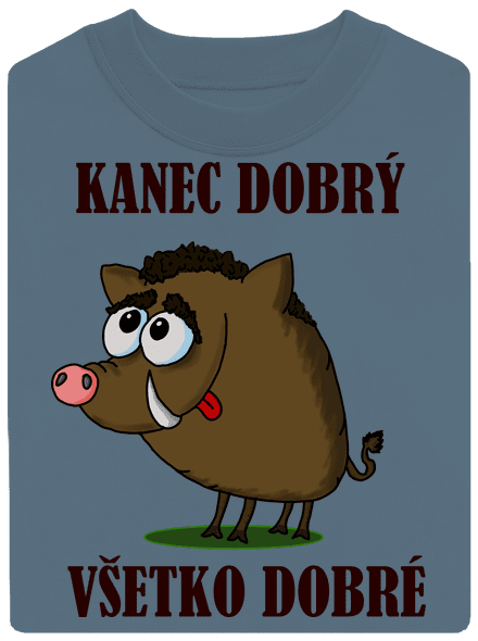Kanec dobrý unisex mikina bez kapucne Nordic Blue