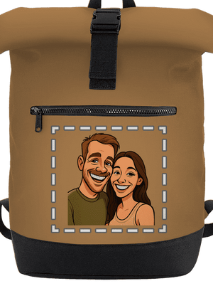 Karikatúra z vlastnej fotky batoh Caramel