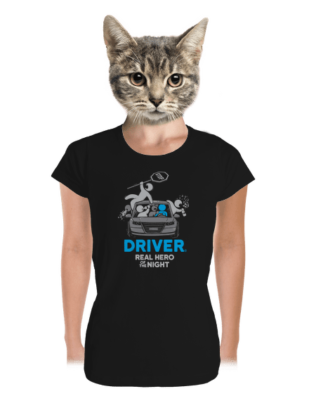 Driver dámske tričko prémium Black