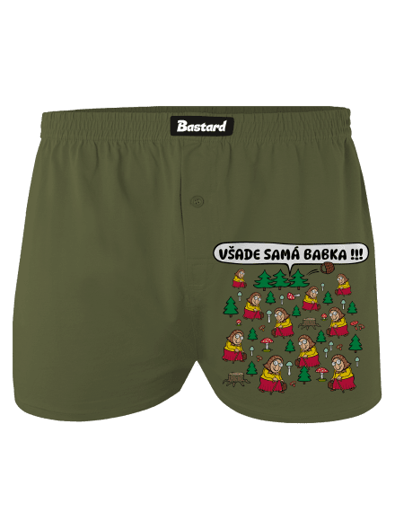 Všade samá babka pánske trenky Khaki