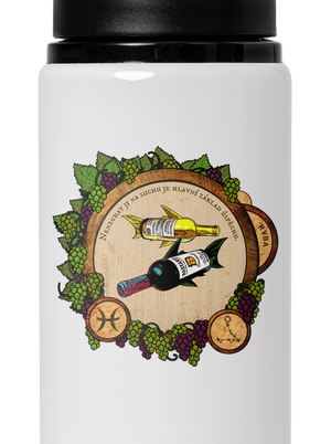 Vínny horoskop: Ryba flaša na vodu White