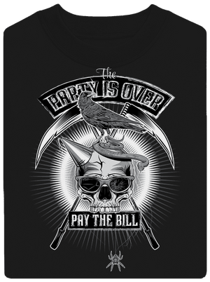 Party is over unisex mikina bez kapucne Black