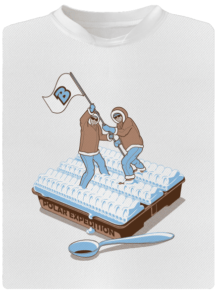 Polárna expedícia detské športové tričko White