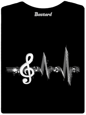 Žijem muzikou dámske tričko s lemom Black