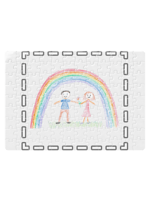 Detské kresby - Nahraj vlastnú puzzle White