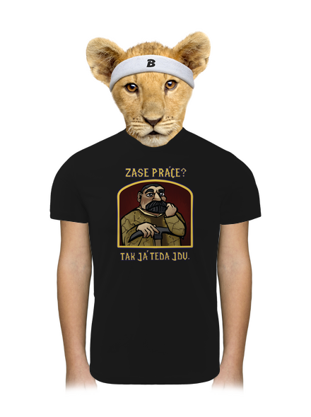 Zase práce? detské športové tričko Black