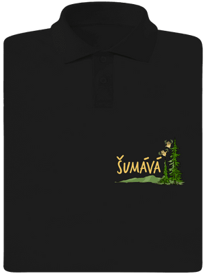 Šumává pánska polokošeľa Black